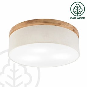 Brilagi - LED Plafoniera BELLADONNA 3xE27/15W/230V diametro 50 cm color crema/quercia