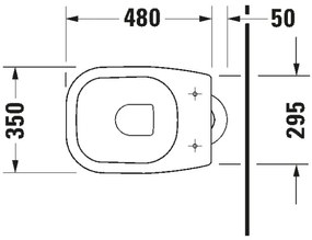 Duravit 21100100002 - Vaso a pavimento D-CODE in ceramica, bianco lucido