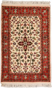 Sarouk Tappeto 90 x 60 Beige (Indian) Annodato A Mano