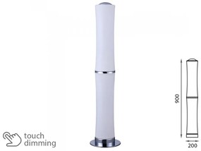Piantana Lampada Led Da Terra Moderna Forma a 2 Canne Bamboo 32W Alta 900mm Dimmerabile Touch SKU-3976