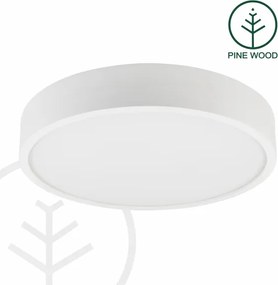 Plafoniera NATURAL 5xE27/15W/230V Ø 47,5 cm pino/bianco