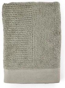 Asciugamano in cotone verde-grigio 140x70 cm Classic - Zone