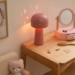 Atmosphera - Lampada da tavolo per bambini STARRY MUSHROOM 1xE14/25W/230V rosa