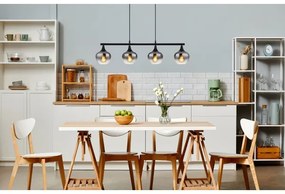 Globo 15548-4H1 - Lampadario a sospensione con filo MAXY 4xE27/40W/230V nero