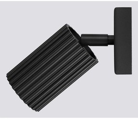 Faretto nero 8x16 cm Gleam – Sollux