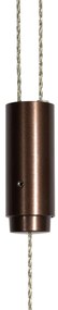 Lampada a sospensione regolabile bronzo scuro con LED dimmerabile - Lamba