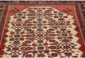 Antik Stilizzato Rosso Mattone Avorio 140x185 Cm