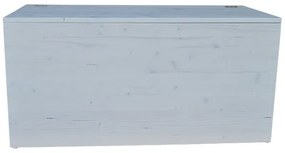 Cassapanca pouf contenitore in legno massello SHABBY CHIC cm 98
