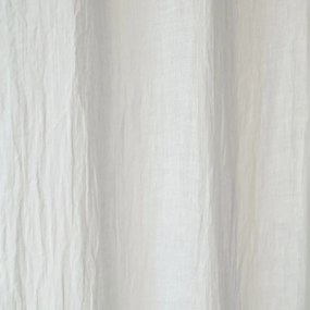 Tenda leggera in lino bianco con passanti Daytime, 275 x 130 cm White - Linen Tales