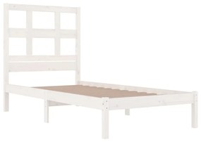 Giroletto in legno massello bianco 75x190 cm small single