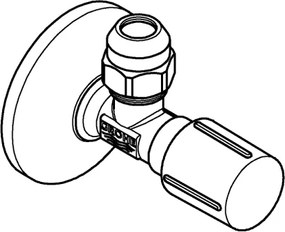 GROHE 22037GN0 - Valvola ad angolo UNIVERSALE G12” × G38” Ottone