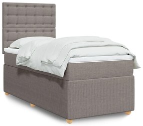 Giroletto A Molle Con Materasso Tortora 90x190 Cm İn Tessuto /