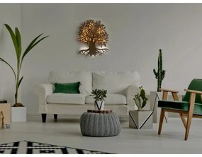 Li-Go 23673/DUB2 - Decorazione da parete LED 10W/5V 20000 mAh 45x55 cm rovere + telecomando