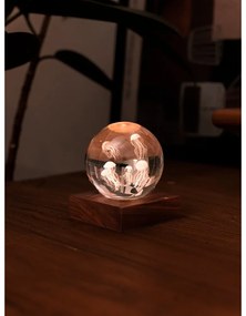 Decorazione luminosa marrone scuro con ricarica USB Amber – Gingko