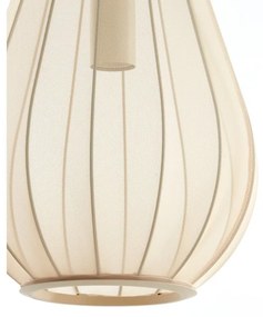 Lampadario beige con paralume in tessuto Itela – Light &amp; Living