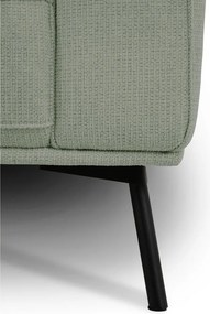 Divano angolare verde (con penisola a sinistra/a L) con rivestimento in ciniglia Amsterdam – Scandic