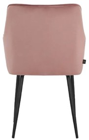Set di sedie da pranzo rosa chiaro in imbottito 2 pz Elvira – Støraa