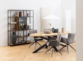 Set di sedie da pranzo grigia in imbottito 2 pz Laura – Actona