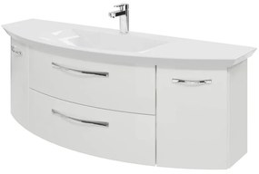 Mobile da bagno sospeso sotto lavabo L 139 x H 48 x P 46.2 cm bianco, 2 cassetti, 2 ante PELIPAL Cassca