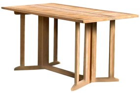 CHOROS - tavolo da giardino pieghevole in legno di teak 150x80