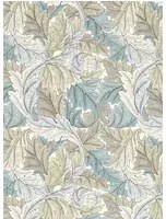 Clarke & Clarke Carta da parati Acanthus - Slate/ Dove