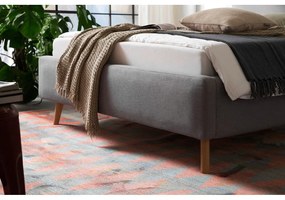 Letto singolo imbottito grigio chiaro rete non inclusa 120x200 cm Mattis – Meise Möbel