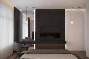 Lampadario Spark 1 Black