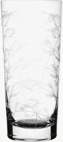 Set di 4 bicchieri da long drink in cristallo soffiato Fern