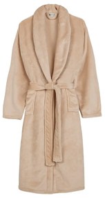 Accappatoio beige in micropile M/L Polyvelvet – Good Morning