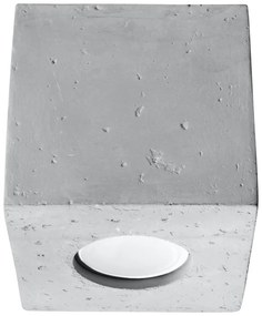 Faretto grigio 10x10 cm Geo – Sollux