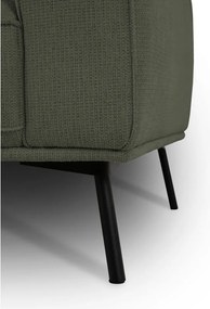 Divano angolare verde scuro (con penisola a sinistra/a L) con rivestimento in ciniglia Amsterdam – Scandic