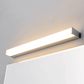 Lindby Luce da specchio per il bagno a LED Philippa, angolare, 58,8 cm, cromo