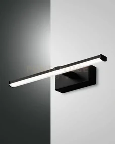 Nala applique nero l. 30cm a led 3000k - 6w - 700 lm ip44