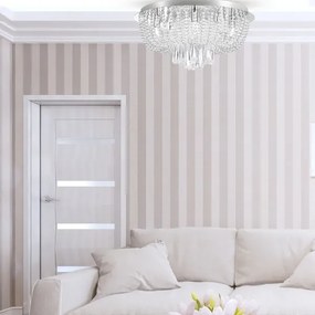 Zuma Line 19157L - Plafoniera SENSI 8xG9/25W/230V diametro 55 cm cromo