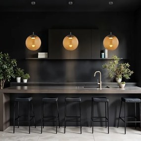 Argon 8831 - Lampadario a sospensione con filo SACRAMENTO 1xGX53/8W/230V marrone/fumé