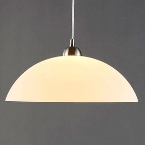 Lampada a sospensione in vetro Valeria Lindby, dimmerabile, Bianco / Opale, Cucina, Vetro, Moderno, Lampada a sospensione