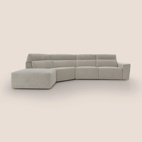 Clark Divano angolare con opzione relax elettrico in tessuto smacchiabile impermeabile T17