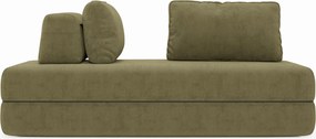 Rift divano letto matrimoniale 2 posti e 3 posti con schienali mobili - materasso alto 24 cm e memory foam in tessuto smacchiabile T31