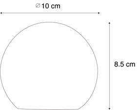 Lampada da Tavolo Natalizia Oro 10cm con LED Set di 3 - Lua