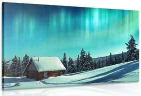 Quadro su tela – Paesaggio invernale fiabesco