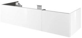 Mobile da bagno sotto lavabo Neo  laccato lucido L 135 x H 32 x P 48 cm 1 cassetto, lavabo non incluso