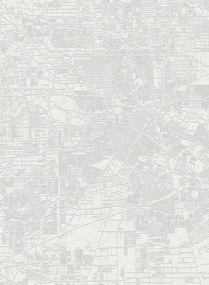 Coordonne Carta da parati panoramica Urban Map - White