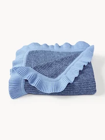 Coperta in cotone con volant Pansy