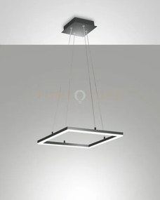 Bard sospensione antracite l.42x42cm a led  3000k - 39w - 3880 lm d...