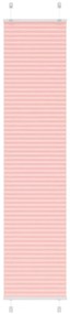 Tenda Plissettata Rosa 50x200 Cm Larghezza Tessuto 49,4 Cm /