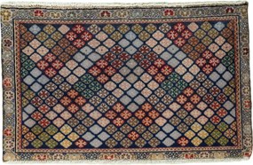 Sarouk Tappeto persiano 80 x 50 Blu (Iran) Annodato A Mano