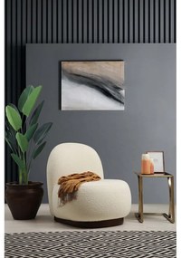 Poltrona bianca in tessuto bouclé Tina - Artie