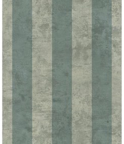 Carta da parati Stripe verde, 53 cm x 10.05 m