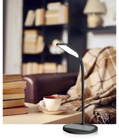 Nedis LTLGQ4M2BK - Lampada dimmerabile con ricarica wireless Qi LED/5,5W/230V 2700-6500K