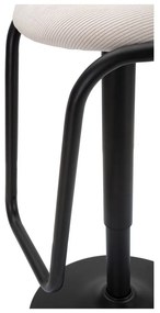 Sedia da bar bianca/nera in imbottito con altezza regolabile (altezza della seduta 61 cm) Destiny – Mauro Ferretti